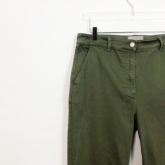 Everlane Green Straight Leg Crop Jeans 16 - Picture 3 of 8